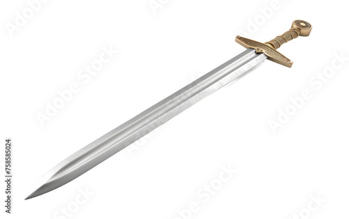 Metal Sword isolated on transparent Background