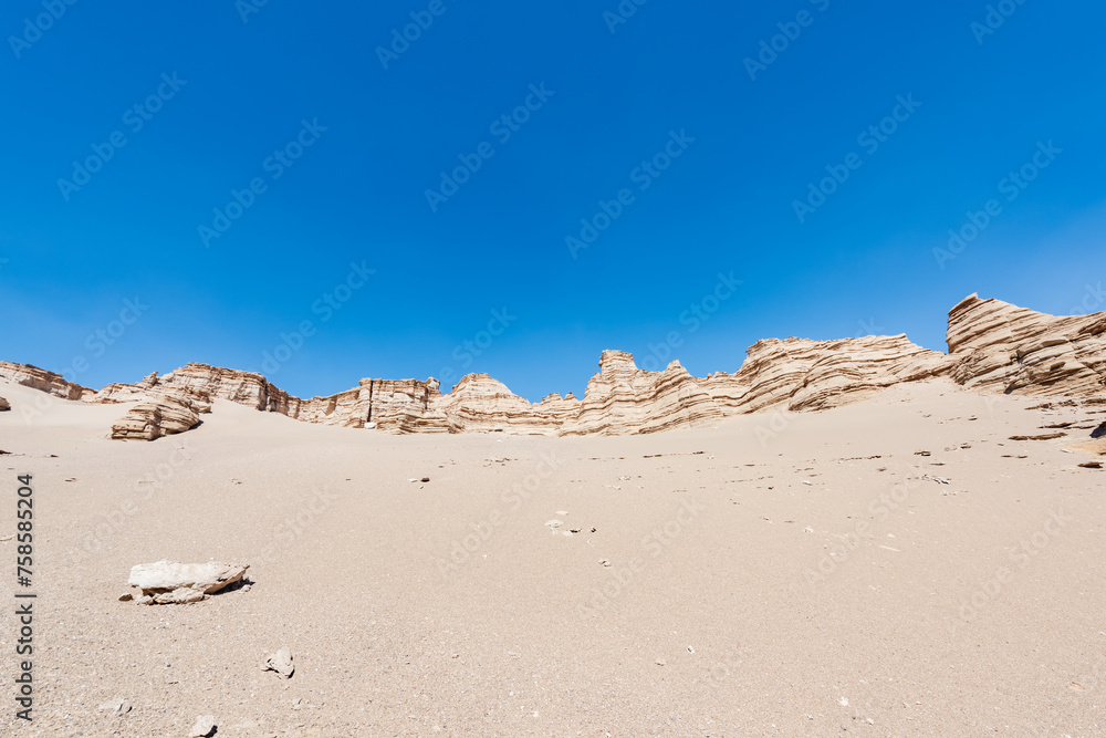 Landscape of Yadan, the Five Fort Devil City in Hami, Xinjiang, China Landscape of Yadan, the Five Fort Devil City in Hami, Xinjiang, China
