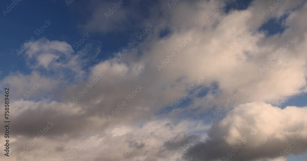 blue sky in February with clouds before snowfall, blue sky and clouds in windy weather blue sky in February with clouds before snowfall, blue sky and clouds in windy weather