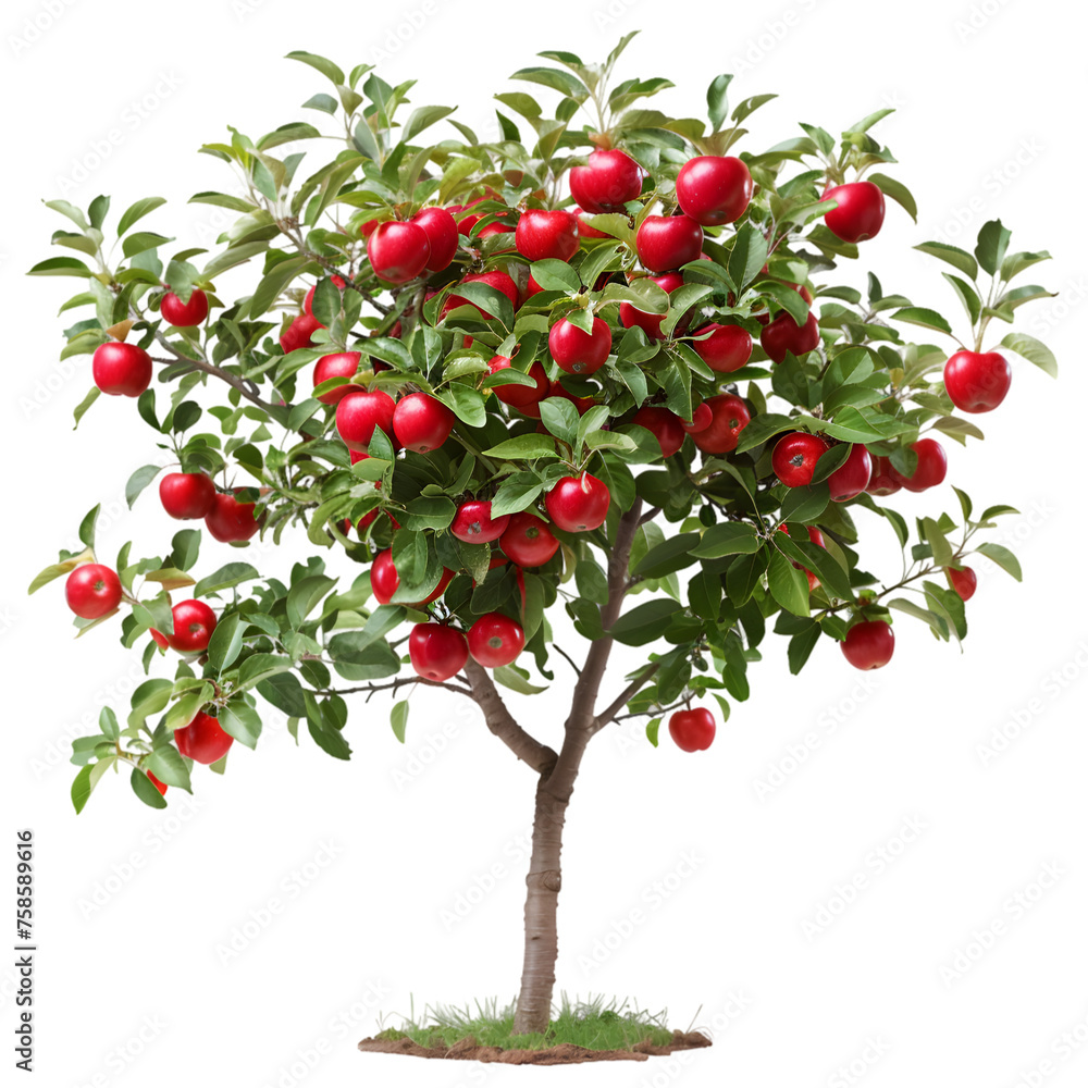 Apple tree on isolated background Apple tree on isolated background
