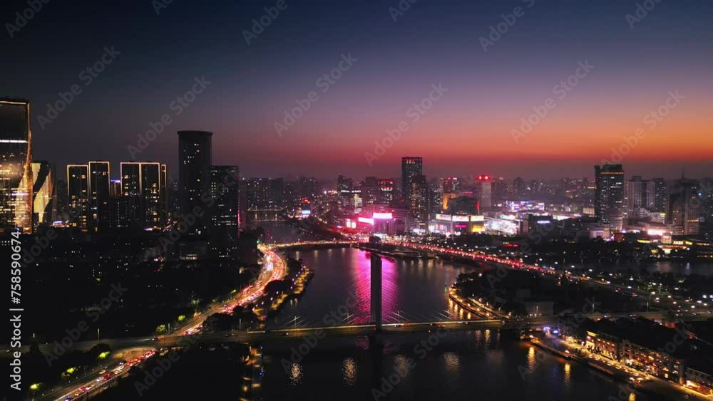 Urban Environment of Sanjiangkou, Ningbo City, Zhejiang Province, China Urban Environment of Sanjiangkou, Ningbo City, Zhejiang Province, China