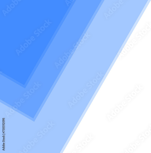Abstract geometrical digital web banner design template blank transparent background. Square cyan blue translucent stripes lines shapes