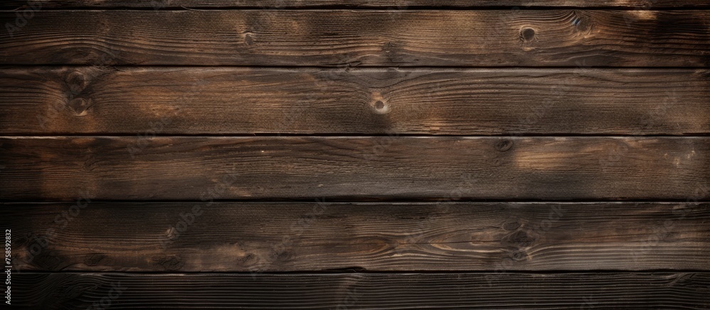 A closeup shot of a brown hardwood plank wall, showcasing the intricate pattern of the wood grain. The blurred background adds depth to the image A closeup shot of a brown hardwood plank wall, showcasing the intricate pattern of the wood grain. The blurred background adds depth to the image