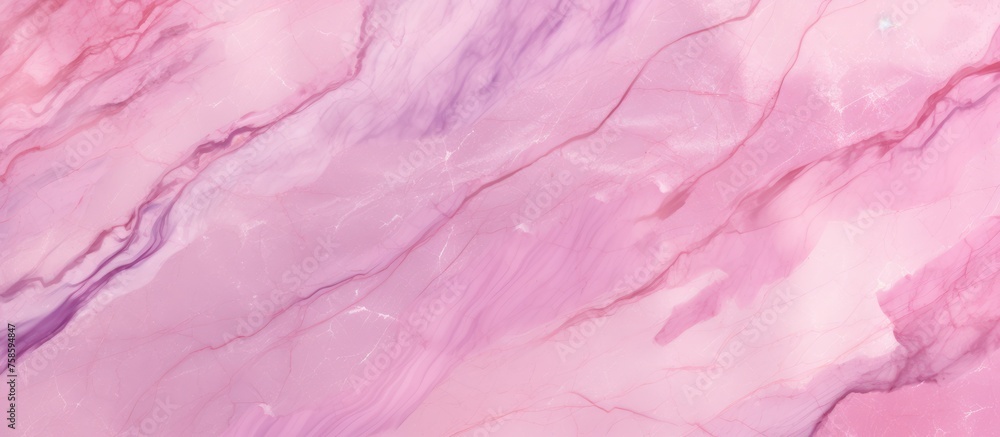 Fototapeta premium Marble textured background in pink hue.