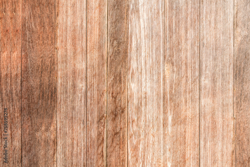 Naklejka premium Wood plank brown texture background