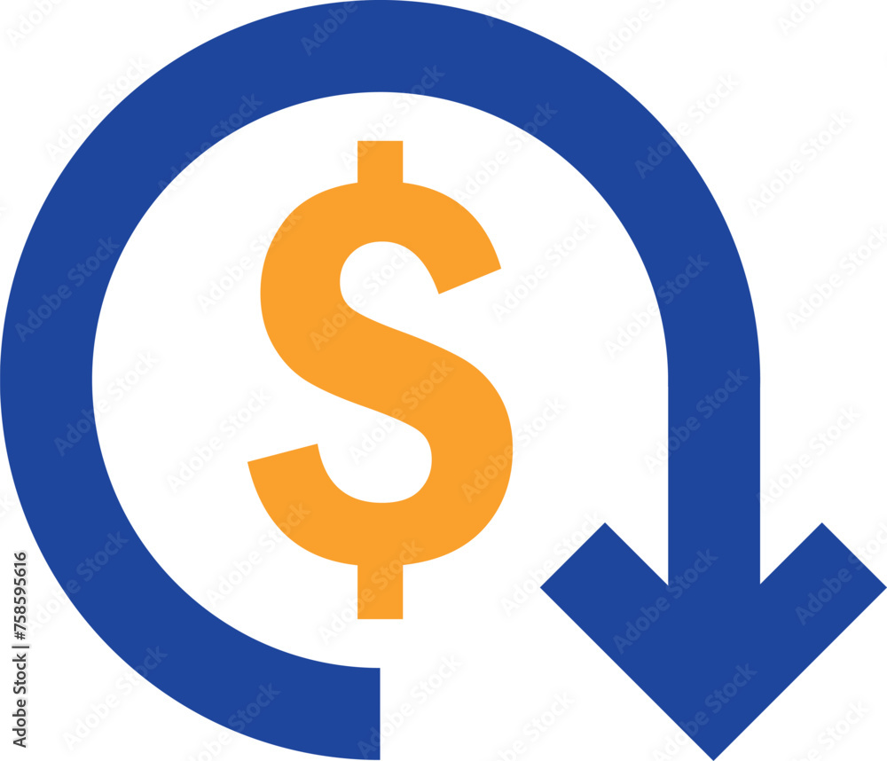 Art & Illustration ,dollar decrease icon. Money symbol with arrow stretching rising drop fall down. Business cost reduction icon. vector illustration. Art & Illustration ,dollar decrease icon. Money symbol with arrow stretching rising drop fall down. Business cost reduction icon. vector illustration.