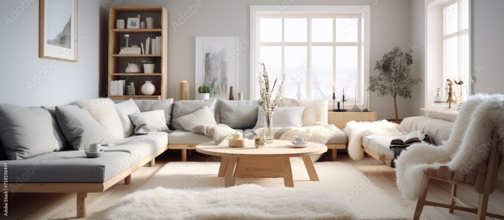 Scandinavian-Inspired Living Room Interior