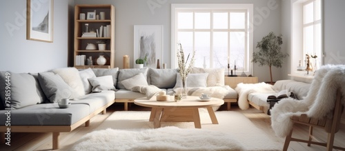 Scandinavian-Inspired Living Room Interior