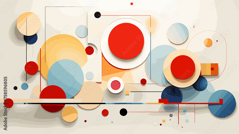 Flat vector illustration of a geometric pattern. Flat vector illustration of a geometric pattern.