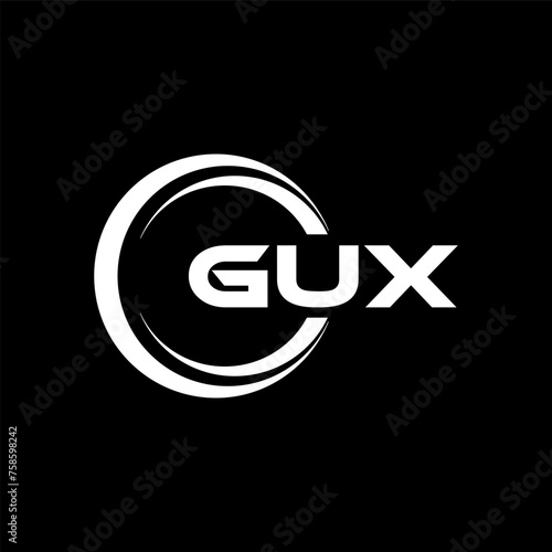 GUX Logo Design, Inspiration for a Unique Identity. Modern Elegance and Creative Design. Watermark Your Success with the Striking this Logo. photo