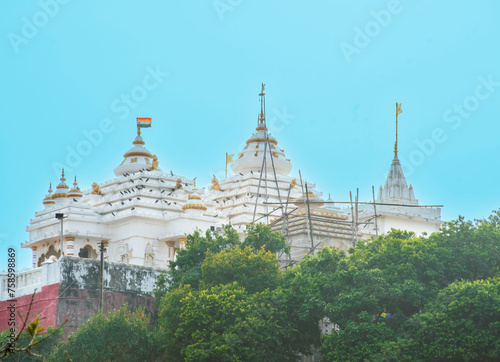 Khandagiri Jain Temple on hilltop  at Bhubaneshwar Odissa, India photo