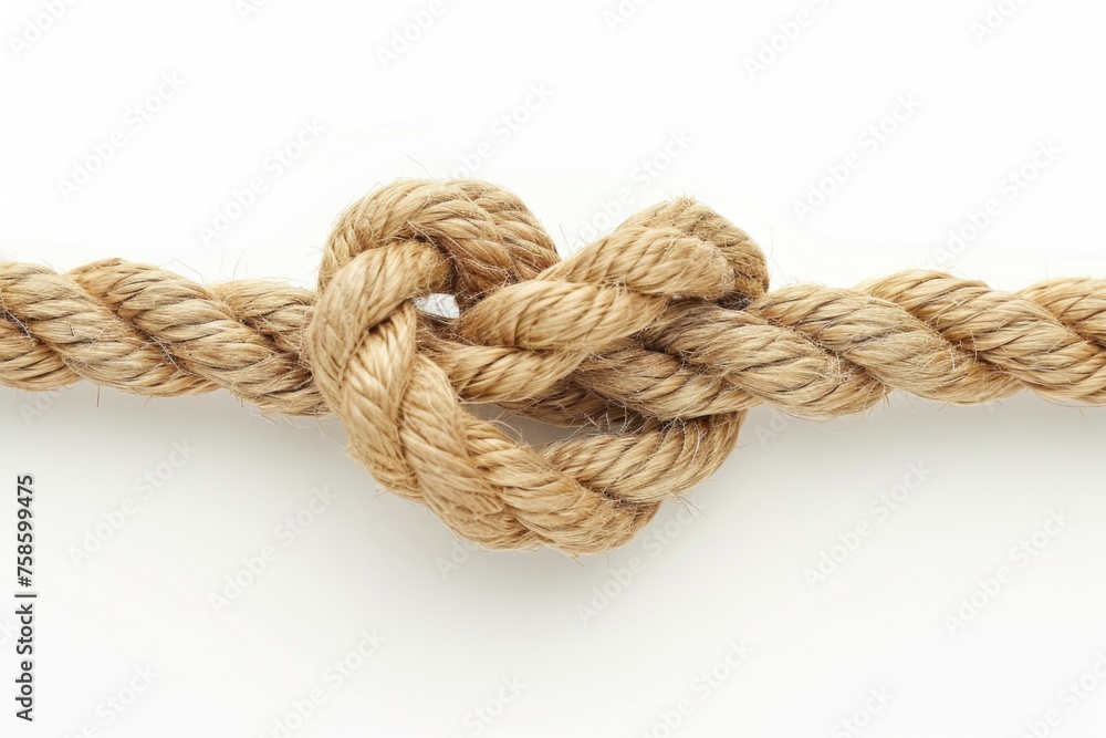 Rope with knot in middle Rope with knot in middle