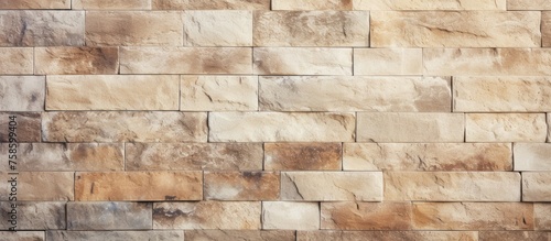 A closeup image of a brown brick wall with a blurred background  showcasing the durability and beauty of this composite building material