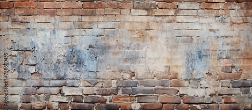 A detailed closeup of a brick wall, showcasing the intricate brickwork and texture. The building material adds character to the city landscape