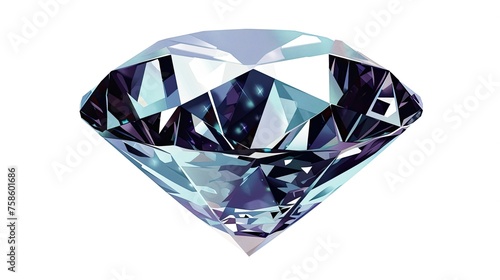Realistic gemstone. Style, jeweler, gems, emeralds, sapphires, diamond, ruby, sapphire, emerald, pearls. Generated by AI