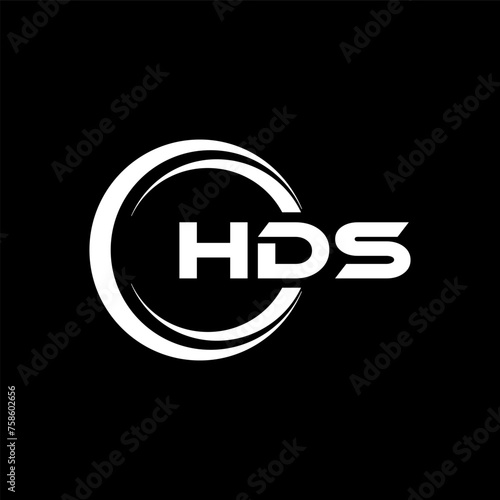 HDS Letter Logo Design, Inspiration for a Unique Identity. Modern Elegance and Creative Design. Watermark Your Success with the Striking this Logo. photo