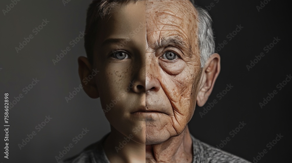 Aging Men With Wrinkles