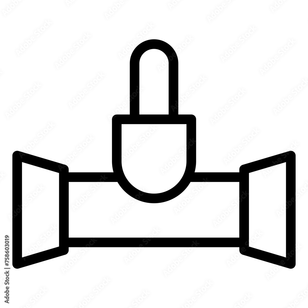 Fototapeta premium plumber line icon