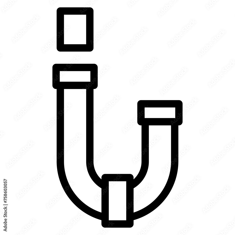 plumber line icon plumber line icon