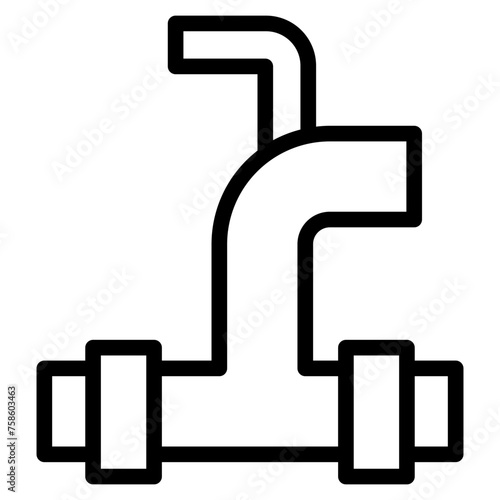 plumber line icon