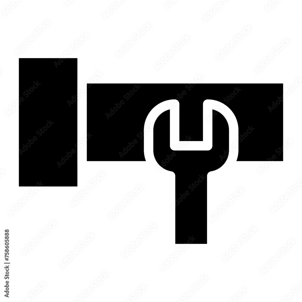plumber glyph icon plumber glyph icon