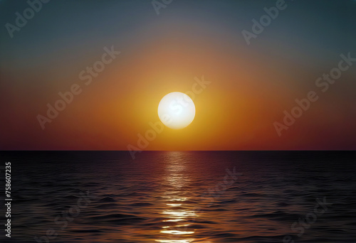 Beautiful sunrise or sunset in ocean. Gradient summer sea background set. color abstract background for app web design webpage banner greeting card