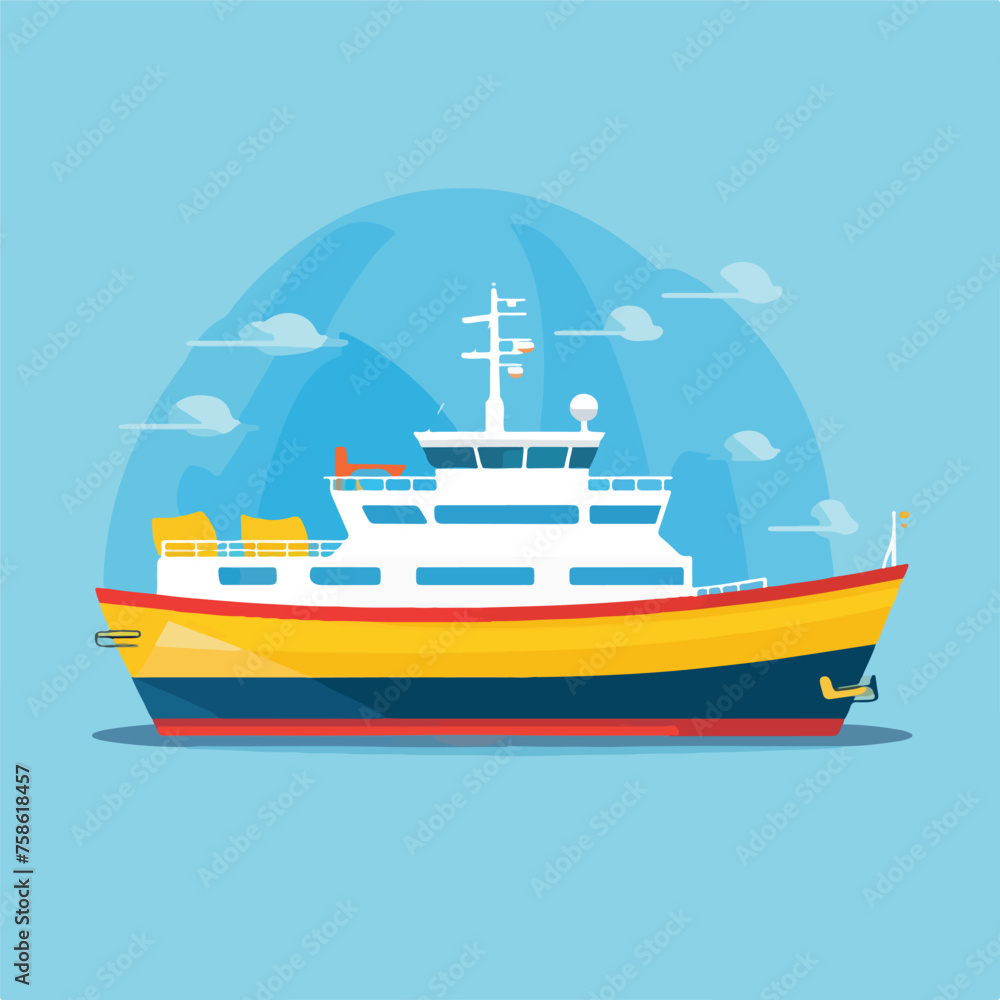 Boat ship sea ocen transportation icon. 