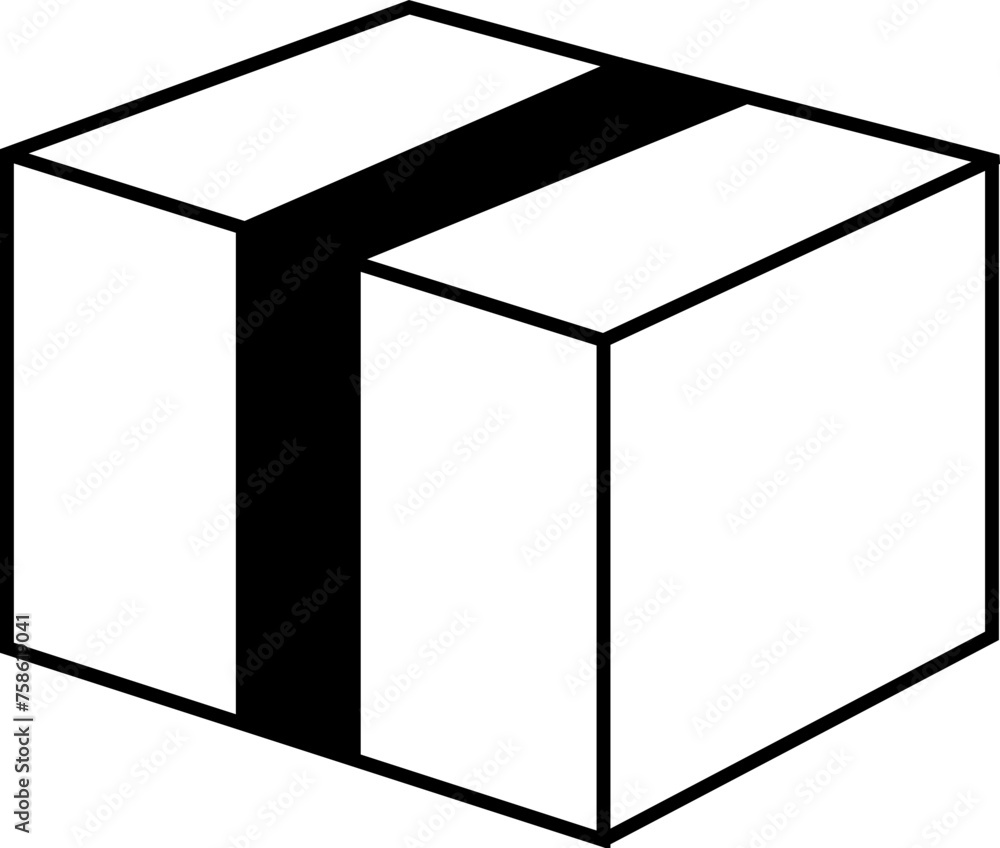 Box flat line icon , Carton, wood boxes, product package, gift vector illustrations. Simple outline signs for delivery service. Pixel perfect 64x64. Editable Strokes Box flat line icon , Carton, wood boxes, product package, gift vector illustrations. Simple outline signs for delivery service. Pixel perfect 64x64. Editable Strokes