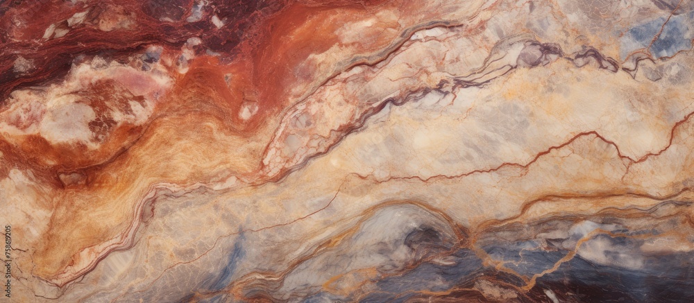 A detailed closeup of a wooden piece resembling marble, showcasing artistry in nature. The intricate pattern is a fusion of plant and rock textures, resembling a miniature landscape A detailed closeup of a wooden piece resembling marble, showcasing artistry in nature. The intricate pattern is a fusion of plant and rock textures, resembling a miniature landscape
