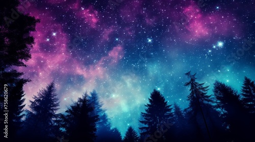 Ethereal purple galaxy image with creative design and inspiration, ideal for backgrounds © Victor
