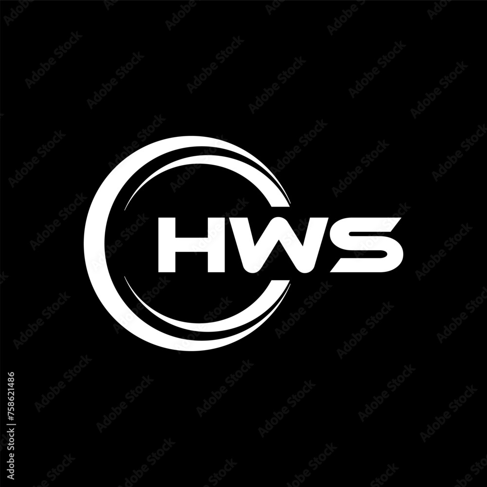 HWS letter logo design with black background in illustrator, cube logo, vector logo, modern alphabet font overlap style. calligraphy designs for logo, Poster, Invitation, etc. HWS letter logo design with black background in illustrator, cube logo, vector logo, modern alphabet font overlap style. calligraphy designs for logo, Poster, Invitation, etc.