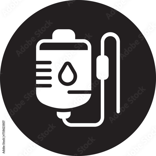 iv bag glyph icon