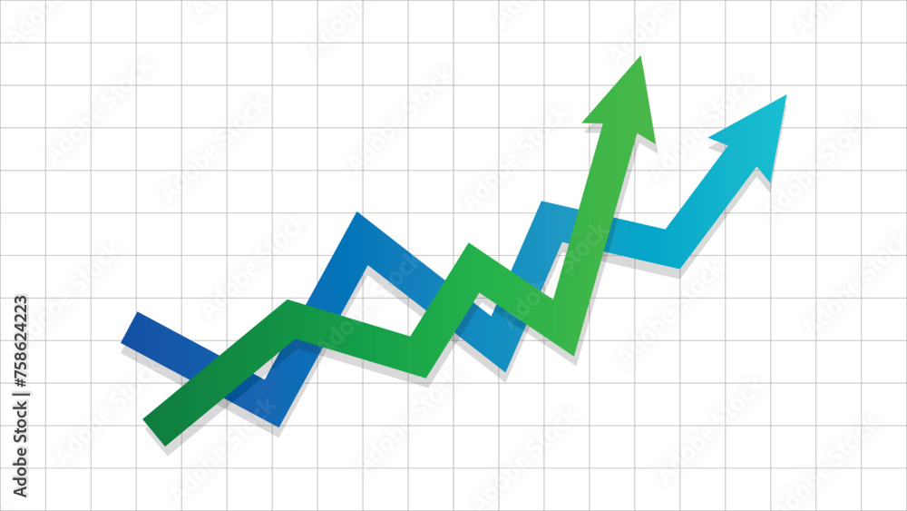 two arrows graph race compete going up stock diagram profit business grow economic boom financial surplus two arrows graph race compete going up stock diagram profit business grow economic boom financial surplus