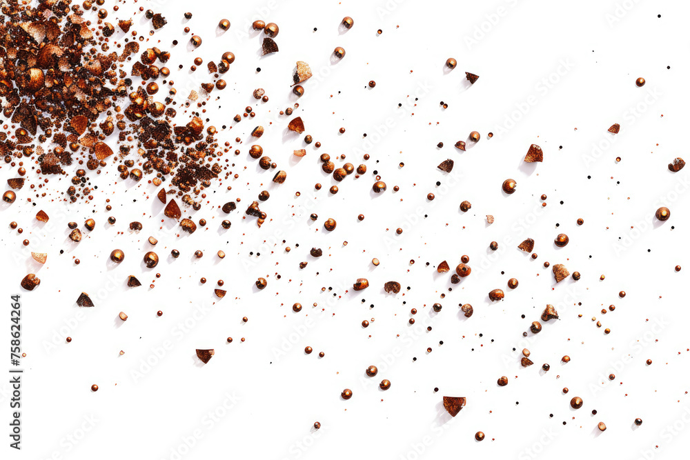 Abstract Brown Particles Splash
