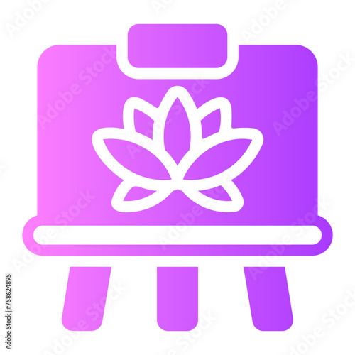 art therapy gradient icon