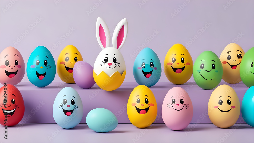 Easter eggs vector set design e in 3d realistic colorful. Easter eggs on a white colorful background. Easter eggs vector set design e in 3d realistic colorful. Easter eggs on a white colorful background.