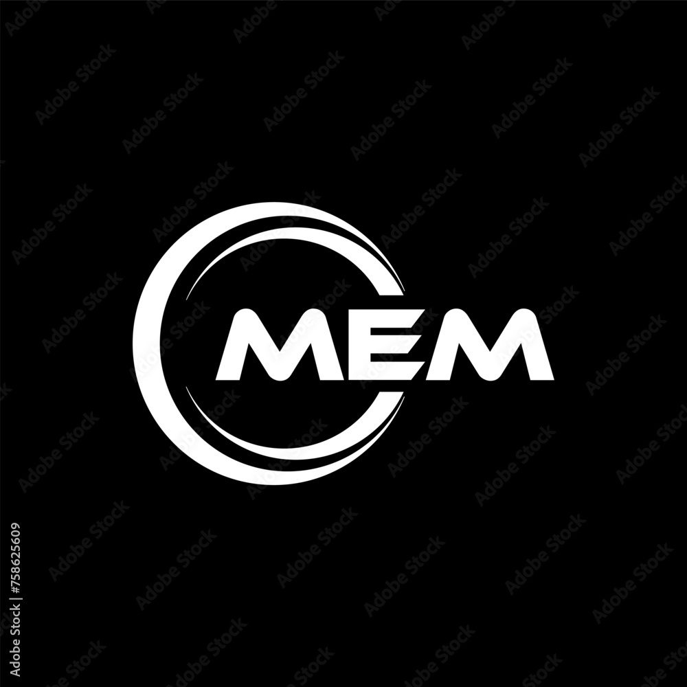 MEM Logo Design, Inspiration for a Unique Identity. Modern Elegance and Creative Design. Watermark Your Success with the Striking this Logo.