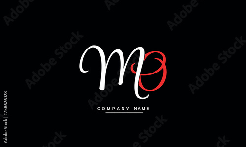 MO, OM, M, O Abstract Letters Logo Monogram