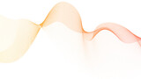 Elegant abstract smooth swoosh speed orange wave modern stream background. Vector illustration