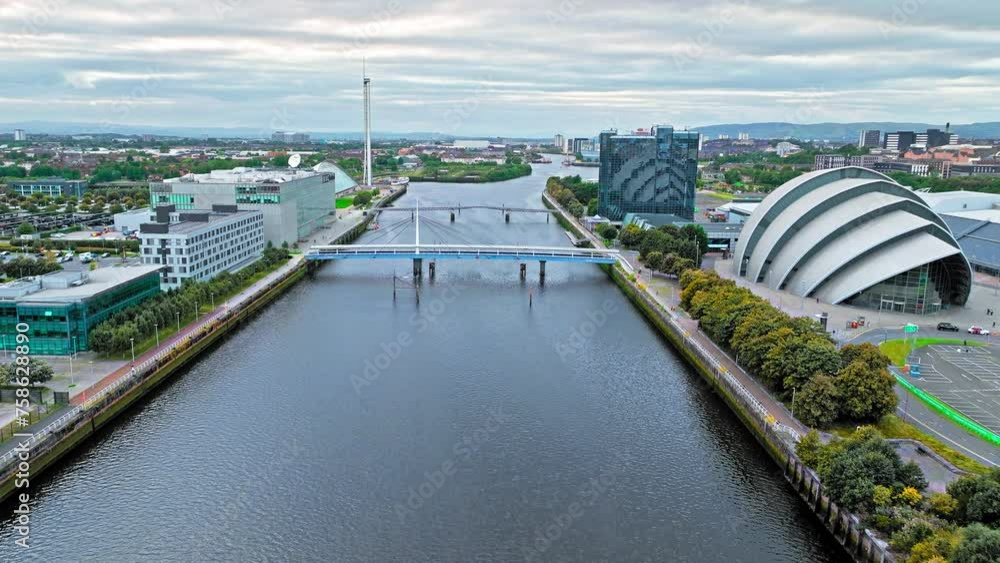 Aerial view of auditorium purpose-built venue, Glasgow's iconic ...