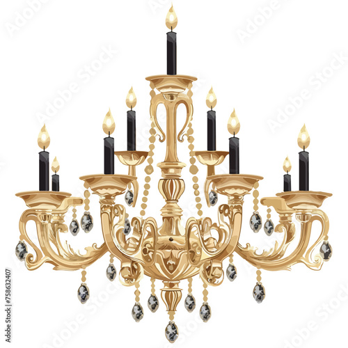 Chandelier Clipart Clipart isolated on white background