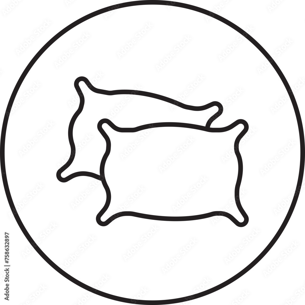 Pillow icon in Line style editable stock. Pillow sign and symbol. Comfortable fluffy pillow. Sleeping sign. Comfortable cushion for sleep, rest, relax mockup vector isolated on transparent background. Pillow icon in Line style editable stock. Pillow sign and symbol. Comfortable fluffy pillow. Sleeping sign. Comfortable cushion for sleep, rest, relax mockup vector isolated on transparent background.