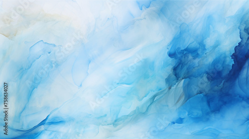 Abstract watercolor oil painting texture colored blue