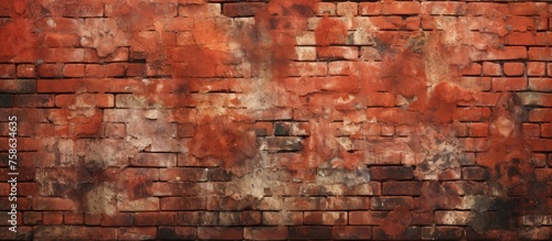 A detailed closeup of a brown brick wall showcasing the beautiful rectangular patterns of the brickwork, adding an artistic touch to the building facade