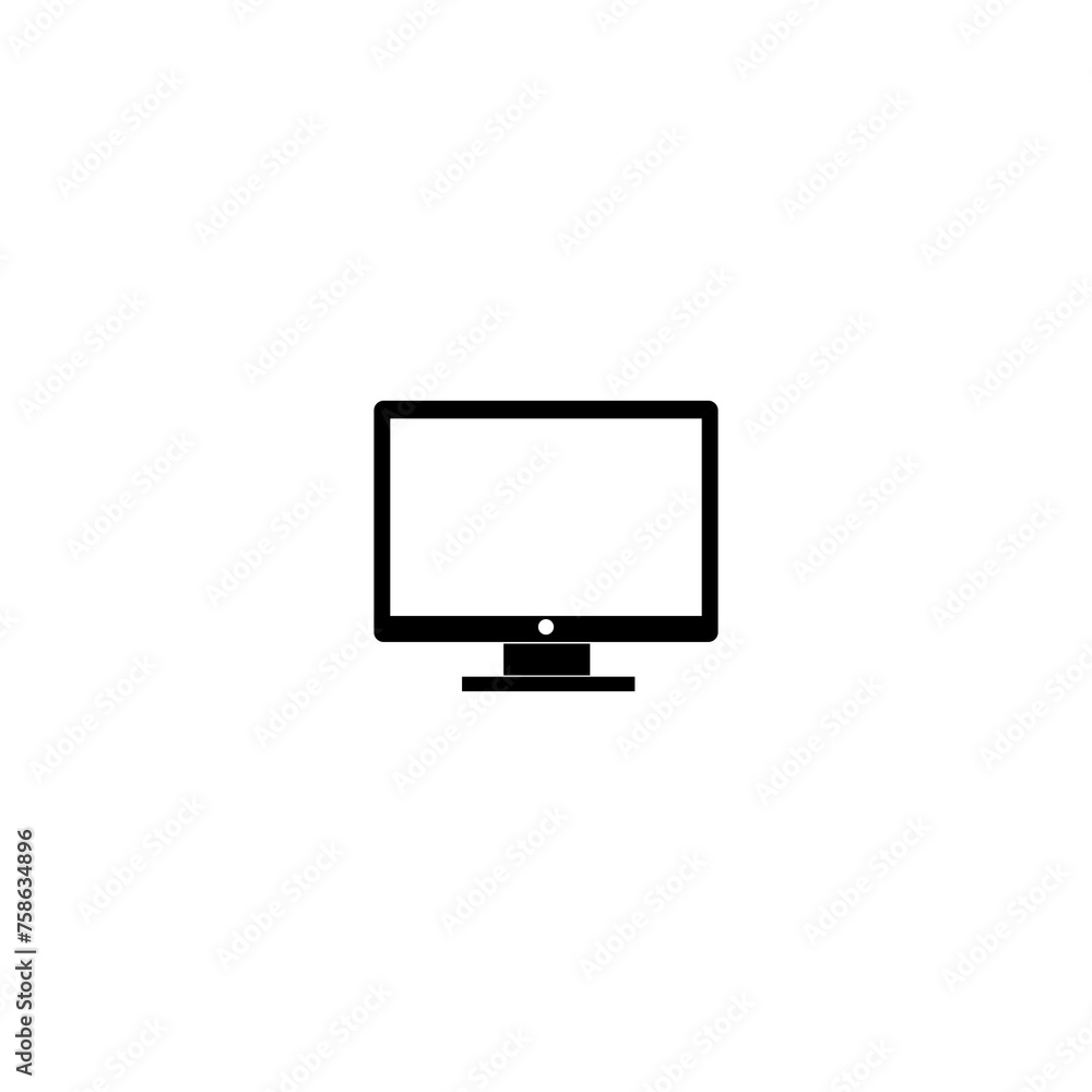 Monitor icon isolated on transparent background Monitor icon isolated on transparent background