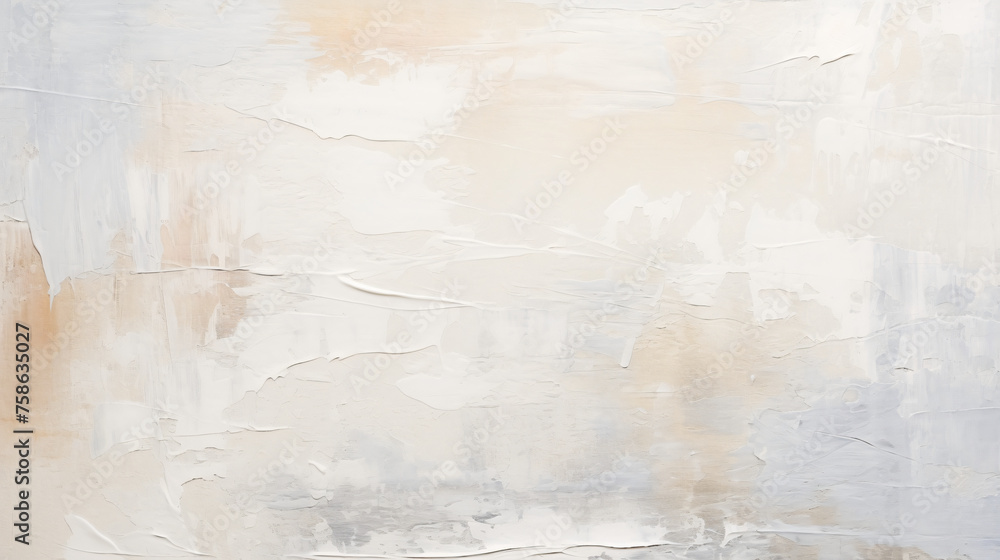 Abstract white oil paint brushstrokes texture pattern