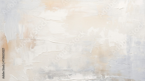 Abstract white oil paint brushstrokes texture pattern © Natia