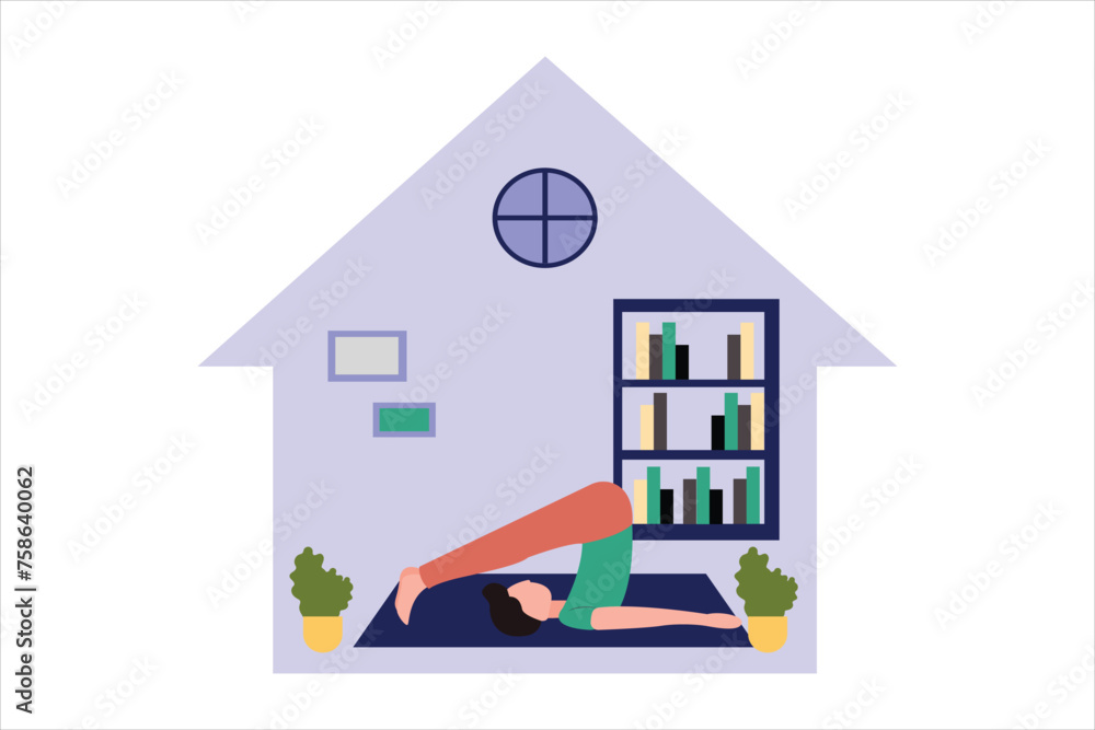 Weekend Activity Flat Illustration Design Weekend Activity Flat Illustration Design