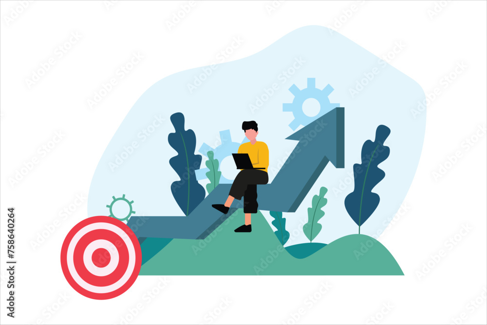 Finance Business Flat Illustration Design