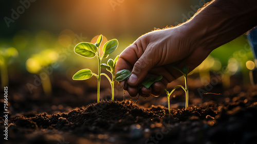 A hand planting a seedling in fertile soil, Business Growth Strategies